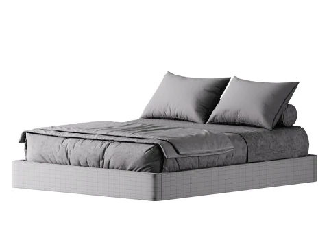 Gri Platform Yatağı 3D Model