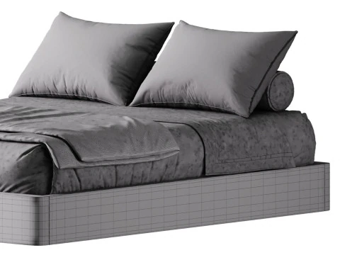 Gri Platform Yatağı 3D Model