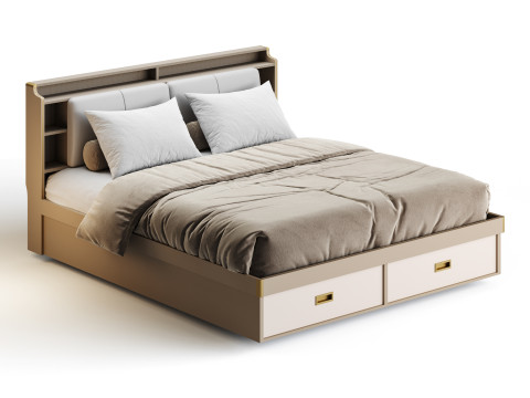 Headboard Standard Bed 3D Model
