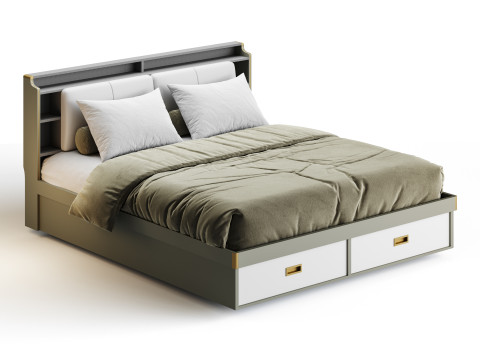 Headboard Standard Bed 3D Model