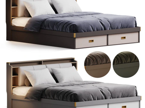Headboard Standard Bed 3D Model