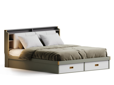 Headboard Standard Bed 3D Model