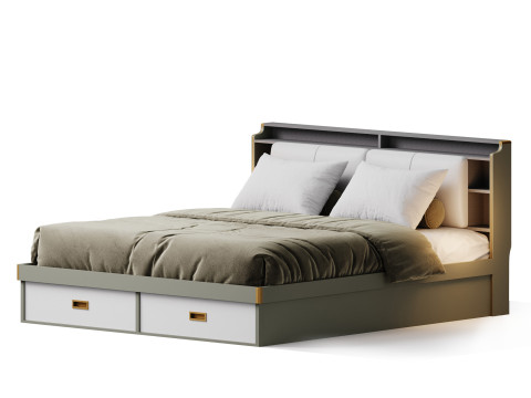 Headboard Standard Bed 3D Model