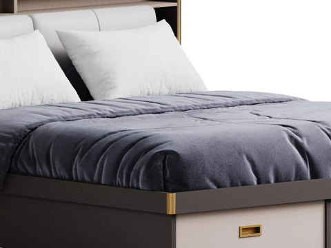 Headboard Standard Bed 3D Model
