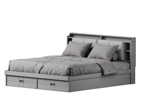 Headboard Standard Bed 3D Model
