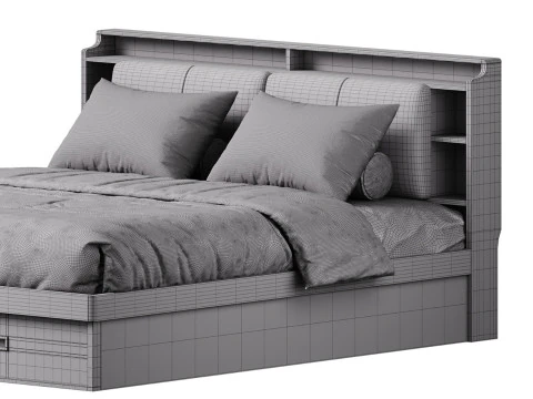 Headboard Standard Bed 3D Model