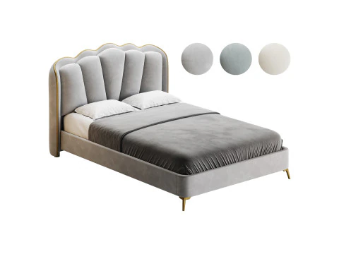 Ruang Tamu Gunakan Tempat Tidur Platform Berlapis Spons Model 3D