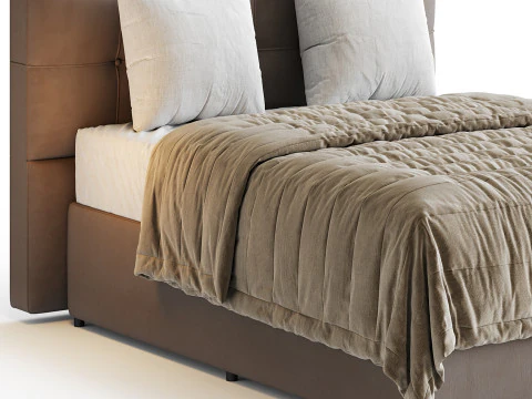 Ł&oacute;żko Ariella - podw&oacute;jne Model 3D