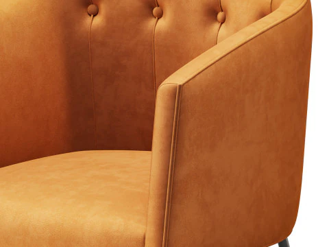 Aurelie Tub Chair in Emerald Green Velvet 3D Model