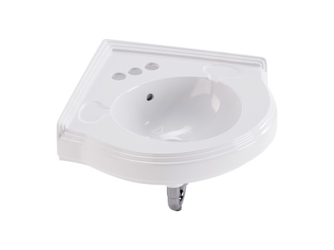Bathroom Corner Sink White 3Dモデル