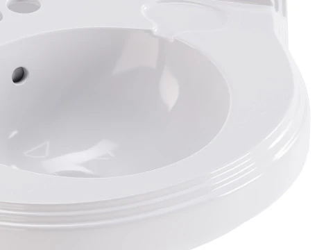 Bathroom Corner Sink White 3D Model