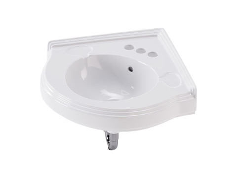 Bathroom Corner Sink White Model 3D