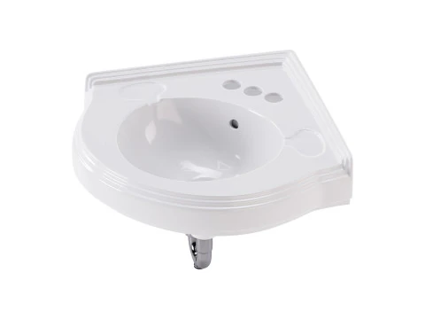 Bathroom Corner Sink White 3D Model