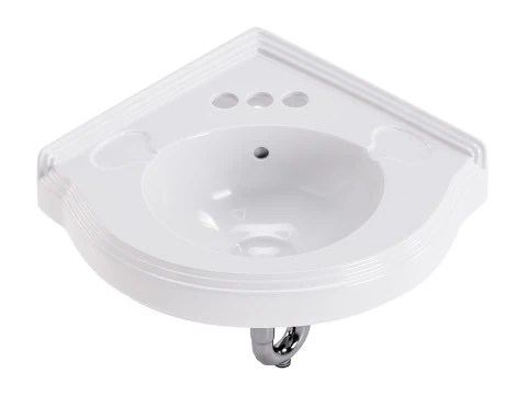 Bathroom Corner Sink White 3D Model