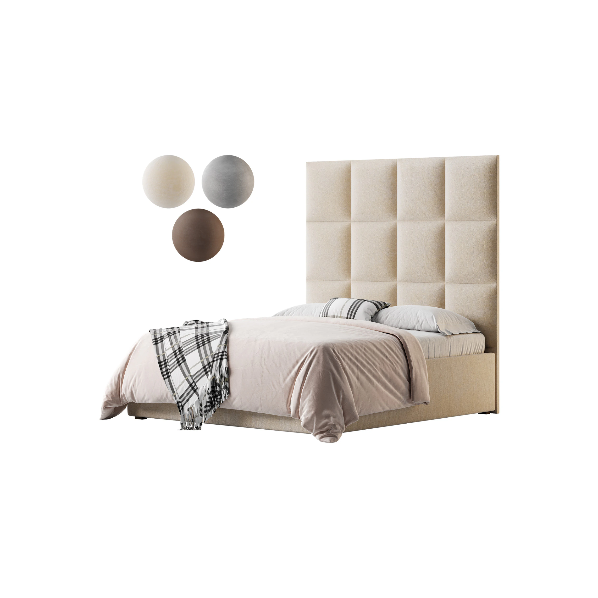 Bed ALPINE 3D Model .c4d .max .obj .3ds .fbx .stl .blend