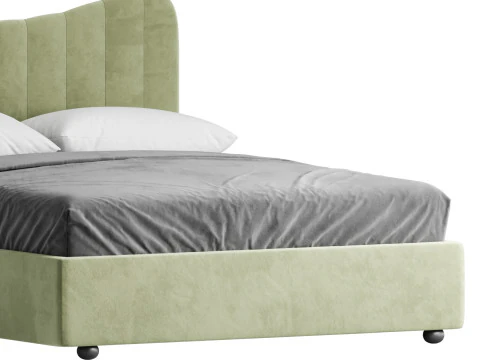 Bed LINE BEIGE by Romatti 3D Model
