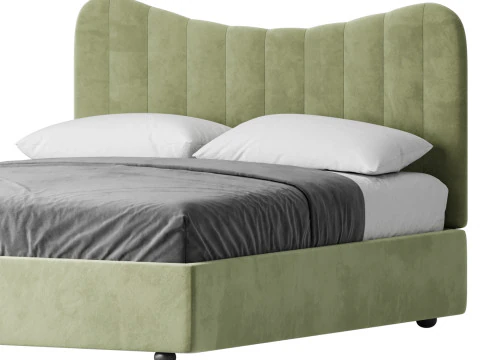 Bed LINE BEIGE by Romatti 3D Model