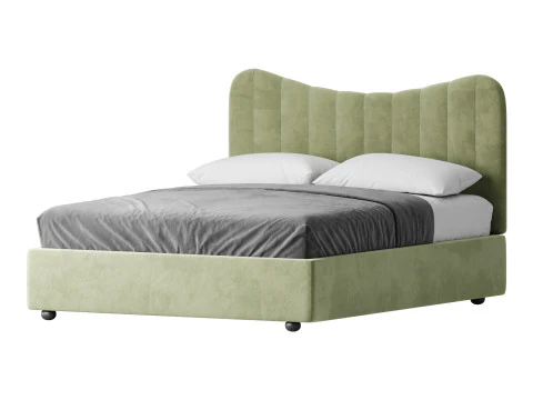 Bed LINE BEIGE by Romatti 3D Model