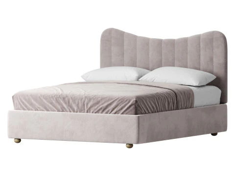 Bed LINE BEIGE by Romatti 3D Model