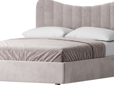 Bed LINE BEIGE by Romatti Modèle 3D