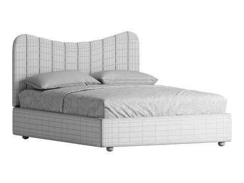 Bed LINE BEIGE by Romatti Modèle 3D