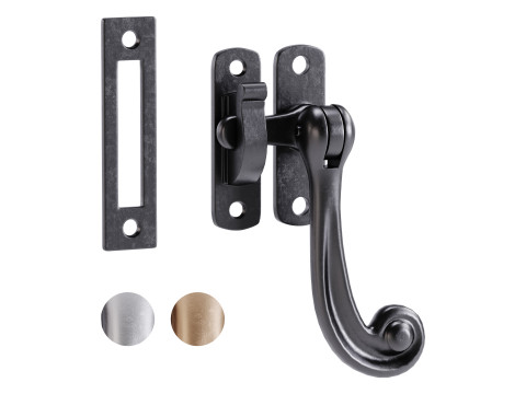 Black Window Sash Door Lock 3D Model