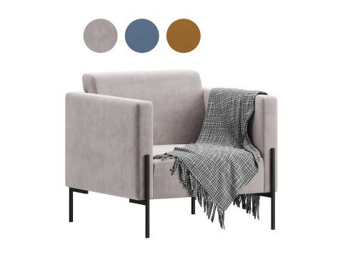 Bosco Chair Land Blue Modelo 3D