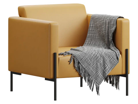 Bosco Chair Land Blue 3D Model