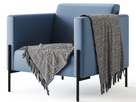 Bosco Chair Land Blue 3D Model