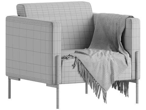 Bosco Chair Land Blue 3D Model