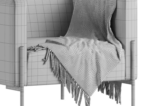 Bosco Chair Land Blue 3D Model