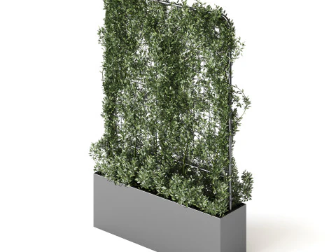 Botanischer &Uuml;bertopf 3 3D Modell