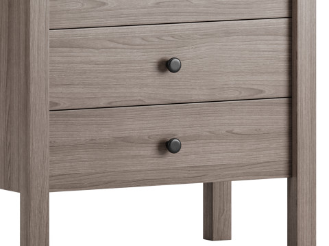 Calistoga 5 Drawer Tallboy Dresser 3D Model