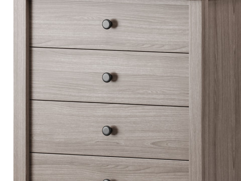 Calistoga 5 Drawer Tallboy Dresser 3D Model