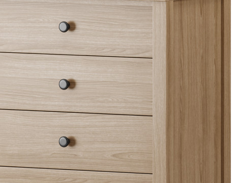 Calistoga 5 Drawer Tallboy Dresser 3D Model