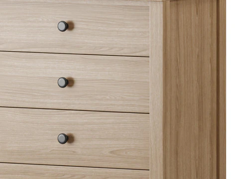 Calistoga 5 Drawer Tallboy Dresser 3D Model