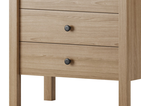 Calistoga 5 Drawer Tallboy Dresser 3D Model