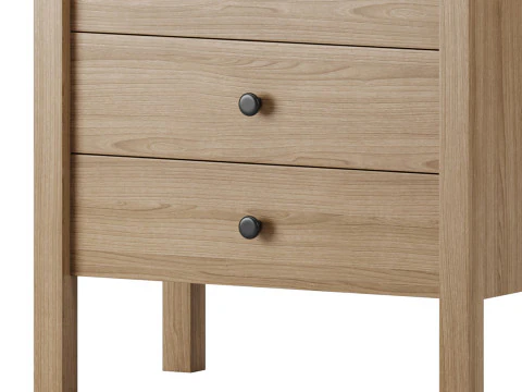 Calistoga 5 Drawer Tallboy Dresser 3D Model