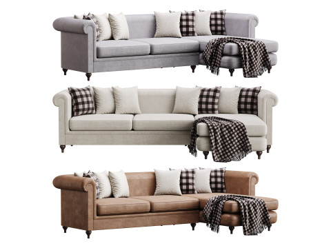 Corner sofa F71 by Delavega 3Dモデル