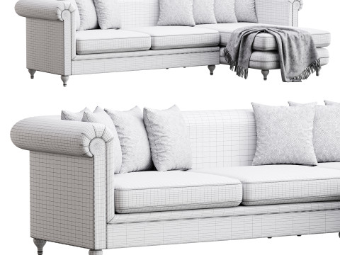 Corner sofa F71 by Delavega 3D Model