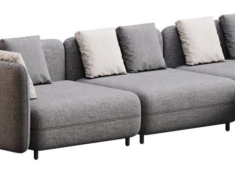 Corner sofa F123 by Delavega 3D 모델