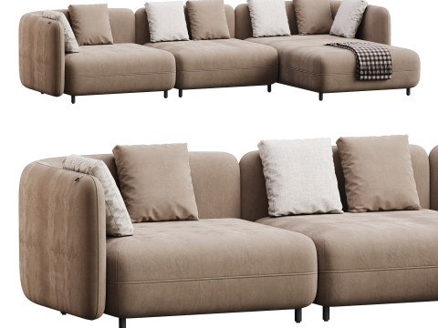 Corner sofa F123 by Delavega 3D 모델