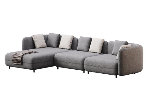 Corner sofa F123 by Delavega 3D 모델