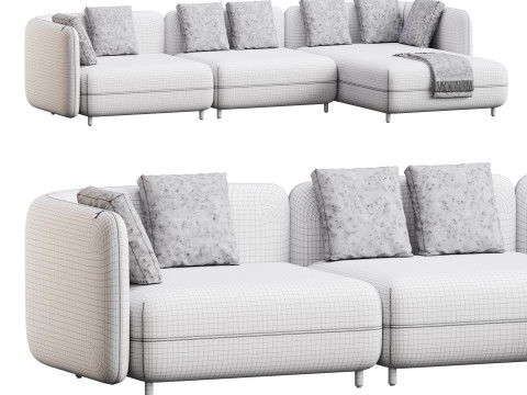 Corner sofa F123 by Delavega 3D 모델