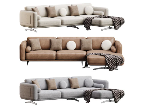 Sof&aacute; de canto F125 Modelo 3D