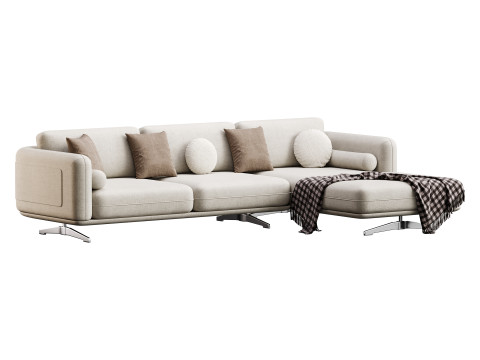 Corner sofa F125 3D Model