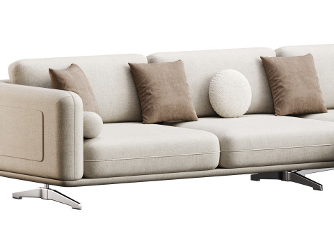 Corner sofa F125 3D Model