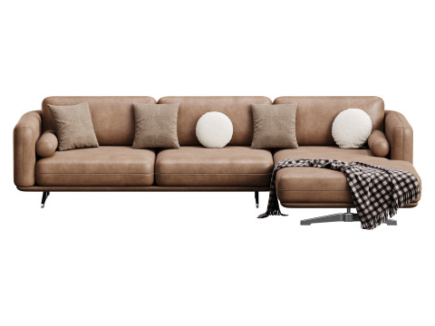 Corner sofa F125 3D Model
