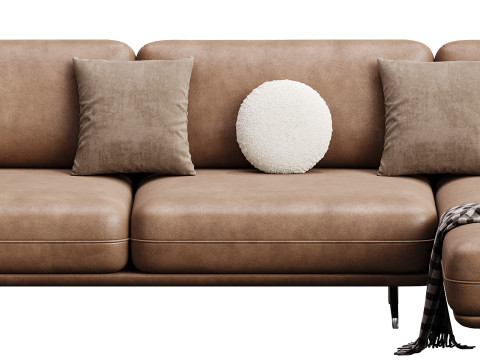 Corner sofa F125 3D Model