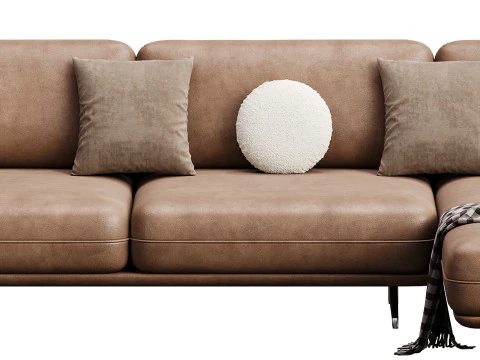Corner sofa F125 3D Model